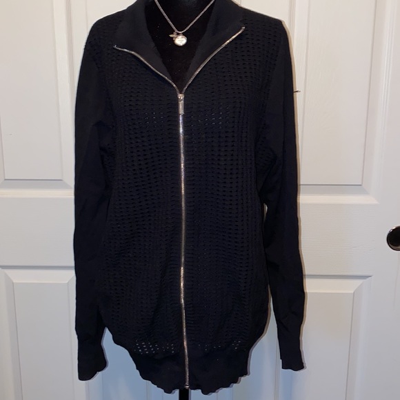 Lane Bryant Jackets & Blazers - 3/$40 Black Zip-Up Jacket